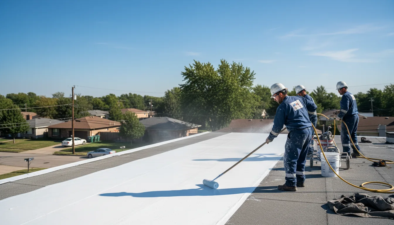 Commercial roof coating in Round Mountain, CA near me